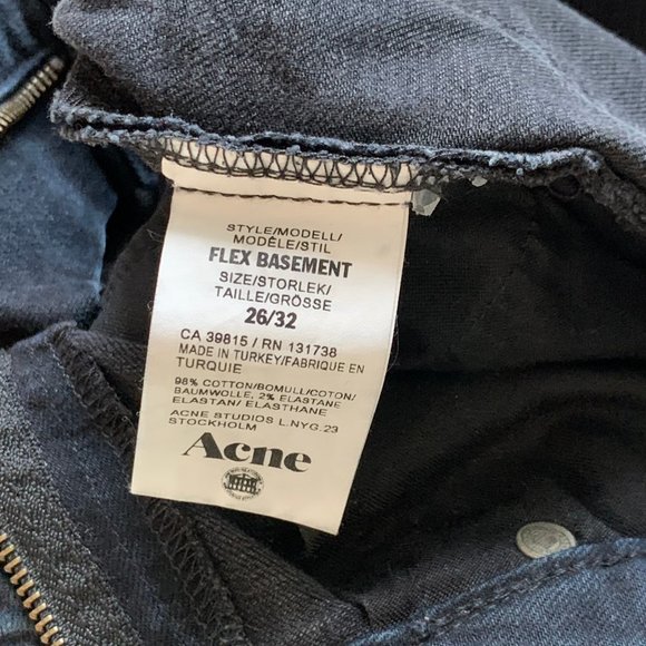 Acne Studios Denim ' Flex in 'basement' Waist 26 - Picture 6 of 11